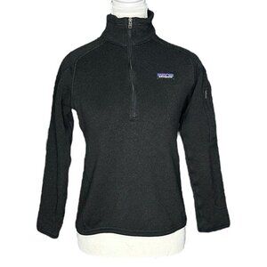 Patagonia Girl's Tween Black Activewear Better Sweater 1/4 Fleece Pullover S/C37